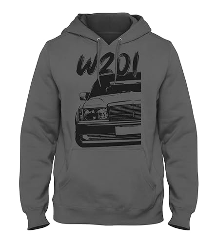 Quarter Mile Clothing W201 190E Old School Herren Kapuzenpullover #2076 von Quarter Mile Clothing