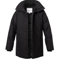 Quartz Co. Herren Daunenjacke schwarz Mikrofaser unifarben von Quartz Co.