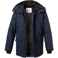 Quartz Co. Herren Daunenjacke blau Mikrofaser unifarben von Quartz Co.