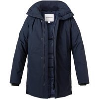 Quartz Co. Herren Daunenjacke blau Mikrofaser unifarben von Quartz Co.