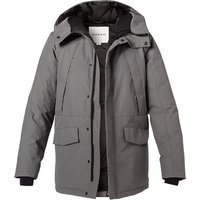 Quartz Co. Herren Daunenjacke Grau Mikrofaser unifarben von Quartz Co.