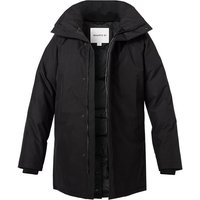 Quartz Co. Herren Daunenjacke schwarz Mikrofaser unifarben von Quartz Co.