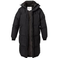 Quartz Co. Herren Daunenmantel schwarz Nylon unifarben von Quartz Co.