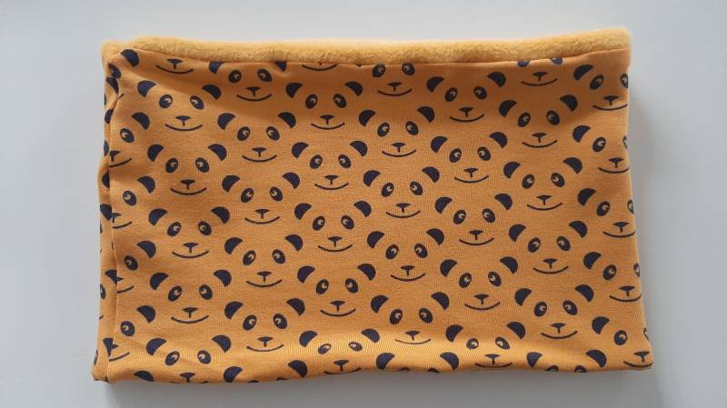 Loop Schlupfschal Halssocke Bären Mit Kuschelfleece von QuatschundQuassel