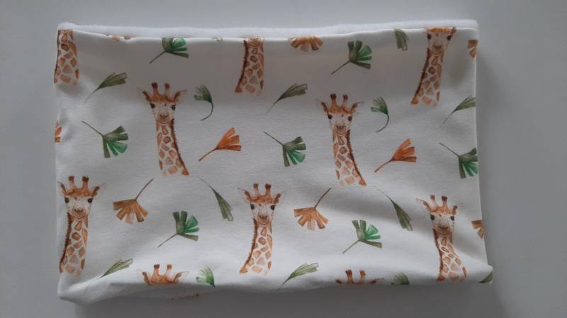 Loop Schlupfschal Halssocke Giraffe Mit Kuschelfleece von QuatschundQuassel