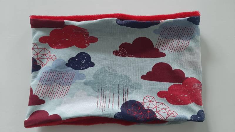 Loop Schlupfschal Halssocke Wolken Mit Kuschelfleece Loop Schlupfschal Halssocke Wolken Mit Kuschelfleece von QuatschundQuassel