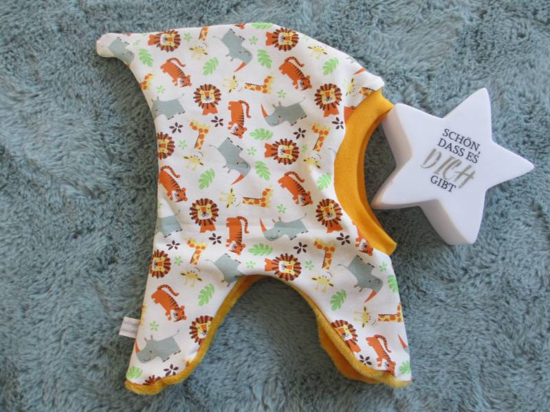 Schalmütze Schlupfmütze Safari Kuschelfleece Ku 39-41 von QuatschundQuassel