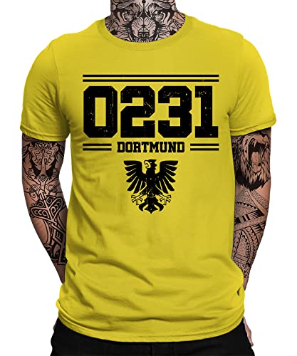 0231 - Dortmund Ruhrpott Stadion Fußball Meister Herren Männer T-Shirt von Quattro Formatee