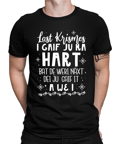 Besoffen Last Krismes - Weihnachten X-Mas Christmas Herren Männer T-Shirt von Quattro Formatee