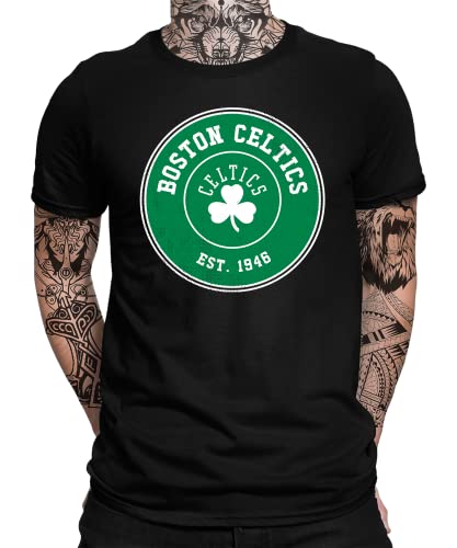 Boston Celtics - Basketball Spieler Sport Team NBA Trikot für Fans Herren Männer T-Shirt | Schwarz | 3XL von Quattro Formatee