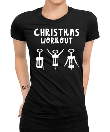 Christmas Workout - Weihnachten Nikolaus Frauen Damen T-Shirt von Quattro Formatee