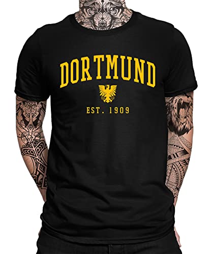 Dortmund Est. 1909 - Dortmund Ruhrpott Fußball Stadion Meisterschaft Herren Männer T-Shirt von Quattro Formatee