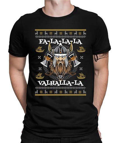 FA-La-La-La Valhalla Wikinger - Weihnachten X-Mas Herren Männer T-Shirt von Quattro Formatee