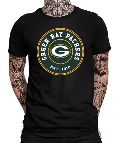 Green Bay Packers - American Football Team NFL Super Bowl Herren Männer T-Shirt | Schwarz | M von Quattro Formatee