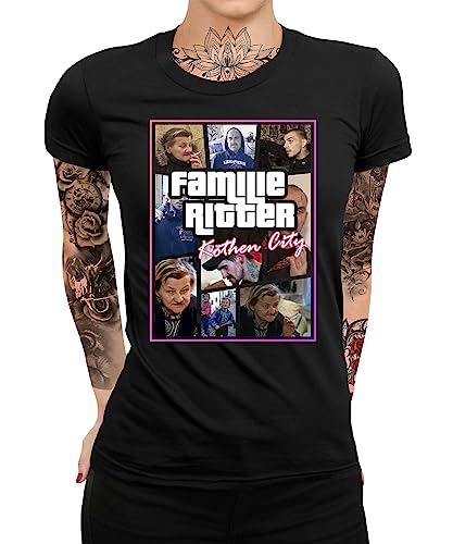 Karin Norman Christopher Andy Koethen City Familie Ritter Frauen Damen T-Shirt von Quattro Formatee