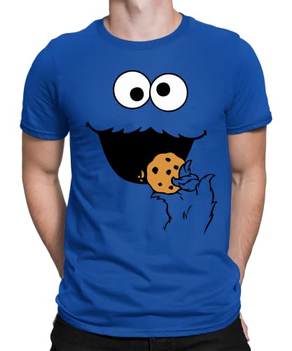 Keksmonster Keks Monster Krümelmonster - Karneval Fasching Konfetti Kostüm Outfit Herren Männer T-Shirt 3XL von Quattro Formatee