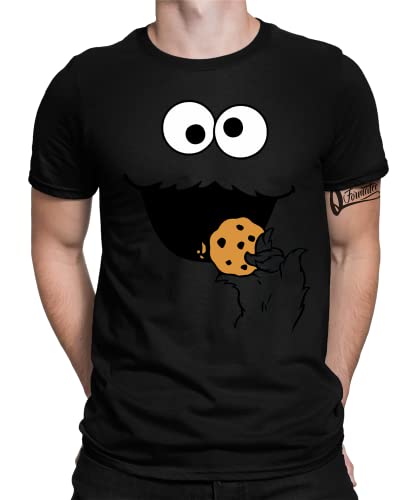 Keksmonster Keks Monster Krümelmonster - Karneval Fasching Konfetti Kostüm Outfit Herren Männer T-Shirt von Quattro Formatee