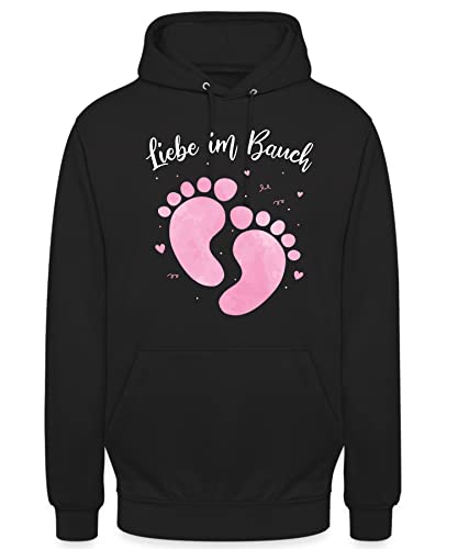 Liebe im Bauch Schwangerschaft Schwanger - Mama Muttertag Mutter Muttertagsgeschenk Pullover Hoodie von Quattro Formatee