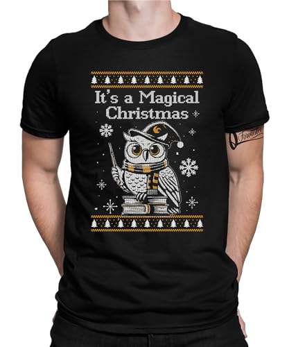 Magical Christmas Eule Ugly - Weihnachten Nikolaus Herren Männer T-Shirt von Quattro Formatee