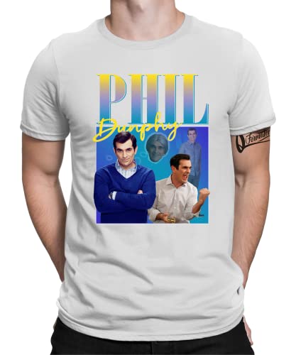 Modern Family Phil Dunphy TV Serie Rretro Vintage 90er Herren Männer T-Shirt | Schwarz | 3XL von Quattro Formatee