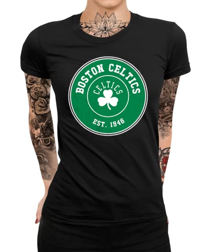 Quattro Formatee Boston Celtics - Basketball NBA Team Basketballer Trikot für Fans Frauen Damen T-Shirt von Quattro Formatee