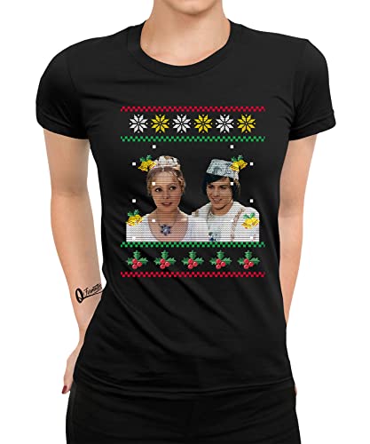 Quattro Formatee DREI Haselnüsse für Aschenbrödel - Weihnachten Familien Set Weihnachtsshirt Frauen Damen T-Shirt von Quattro Formatee