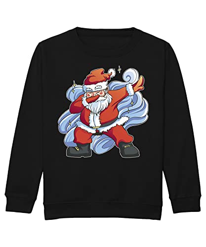 Quattro Formatee Dabbing Weihnachtsmann - Weihnachten X-Mas Weihnachtsoutfit Familien Set Weihnachtspullover Kinder Pullover Sweatshirt von Quattro Formatee