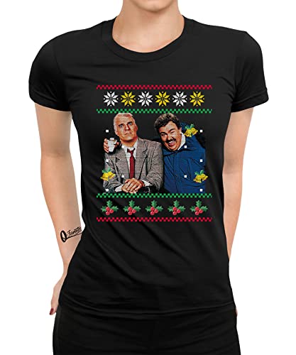 Quattro Formatee EIN Ticket für Zwei - Weihnachten Familien Set Weihnachtsshirt Frauen Damen T-Shirt von Quattro Formatee