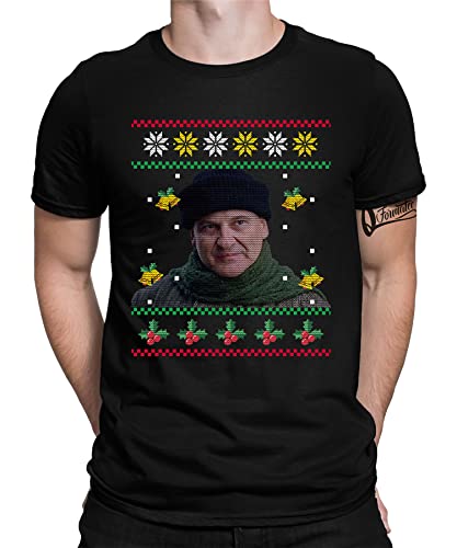 Quattro Formatee Harry - Kevin Allein zu Haus Weihnachten Familien Set Weihnachtsshirt Herren Männer T-Shirt von Quattro Formatee