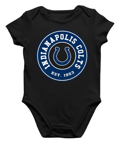Quattro Formatee Indianapolis Colts - American Football NFL Team Super Bowl Playoffs Kurzarm Baby Body Einzelteiler Strampler von Quattro Formatee