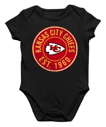 Quattro Formatee Kansas City Chiefs - American Football Super Bowl Playoffs NFL Fans Kurzarm Baby Body Einzelteiler Strampler von Quattro Formatee