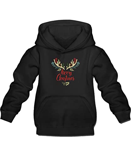 Quattro Formatee Merry Christmas Rentier - Weihnachten X-Mas Weihnachtsoutfit Familien Set Weihnachtspullover Kinder Pullover Sweatshirt von Quattro Formatee