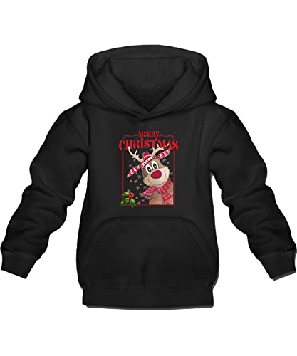 Quattro Formatee Merry Christmas Süßes Rentier - Weihnachten X-Mas Weihnachtsoutfit Familien Set Weihnachtspullover Kinder Pullover Sweatshirt von Quattro Formatee