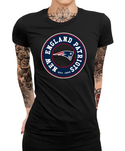 Quattro Formatee New England Patriots - American Football Super Bowl Playoffs NFL Fans Frauen Damen T-Shirt von Quattro Formatee
