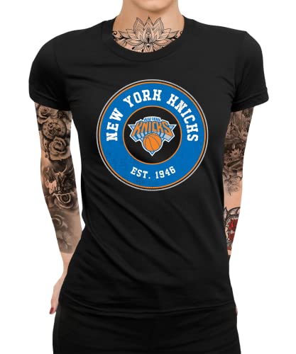 Quattro Formatee New York Knicks - Basketball NBA Team Basketballer Trikot für Fans Frauen Damen T-Shirt von Quattro Formatee