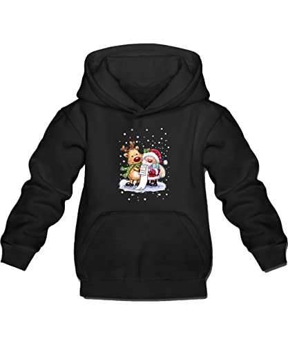 Quattro Formatee Rentier Weihnachtsmann - Weihnachten X-Mas Weihnachtsoutfit Familien Set Weihnachtspullover Kinder Pullover Sweatshirt von Quattro Formatee
