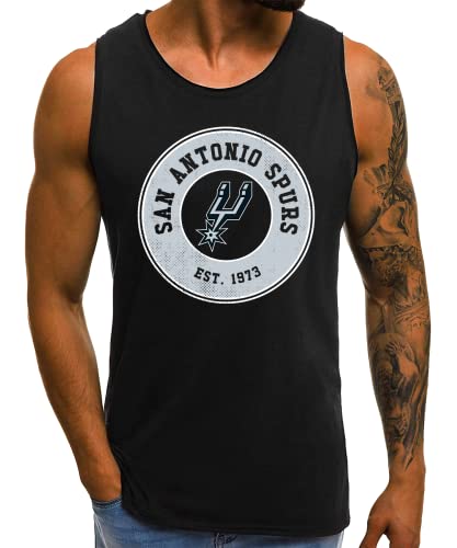 Quattro Formatee San Antonio Spurs - Basketball NBA Team Basketballer Trikot für Fans| Männer Tank Top | Schwarz | 3XL von Quattro Formatee