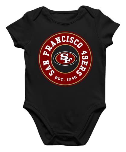 Quattro Formatee San Francisco 49ers - American Football NFL Team Super Bowl Playoffs Kurzarm Baby Body Einzelteiler Strampler von Quattro Formatee