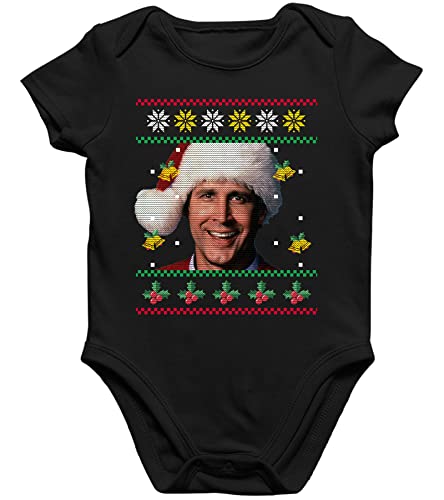 Quattro Formatee Schöne Bescherung Weihnachten bei den Griswolds Clark - Familien Set Kurzarm Baby Body Einzelteiler Strampler von Quattro Formatee