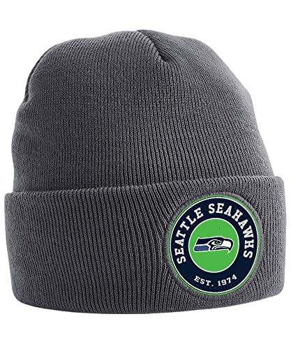 Quattro Formatee Seattle Seahawks - Bedruckte Mütze Beanie von Quattro Formatee