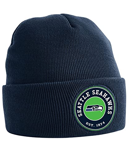 Quattro Formatee Seattle Seahawks - Bedruckte Mütze Beanie von Quattro Formatee