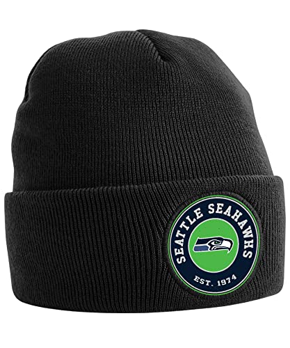 Quattro Formatee Seattle Seahawks - Bedruckte Mütze Beanie von Quattro Formatee