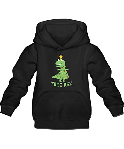 Quattro Formatee Tree Rex Dino - Weihnachten X-Mas Weihnachtsoutfit Familien Set Weihnachtspullover Kinder Pullover Sweatshirt von Quattro Formatee