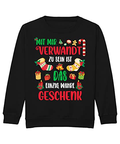 Quattro Formatee Verwandt Geschenk - Weihnachten X-Mas Weihnachtsoutfit Familien Set Weihnachtspullover Kinder Pullover Sweatshirt von Quattro Formatee