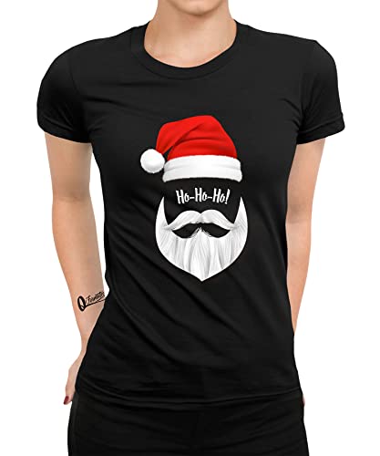 Quattro Formatee Weihnachtsmann Ho-Ho-Ho - Weihnachten X-Mas Weihnachtsoutfit Familien Set Weihnachtsshirt Frauen Damen T-Shirt von Quattro Formatee