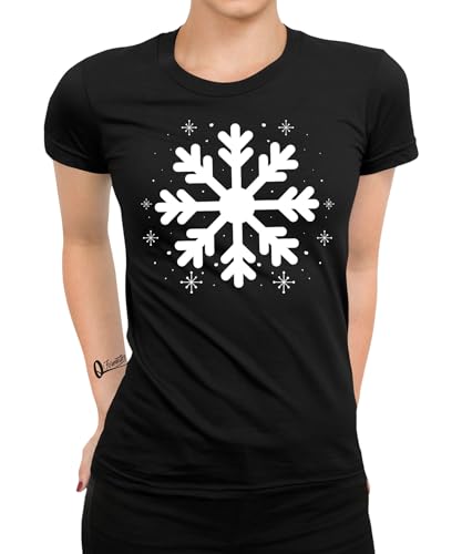 Schneeflocke - Weihnachten X-Mas Frauen Damen T-Shirt von Quattro Formatee