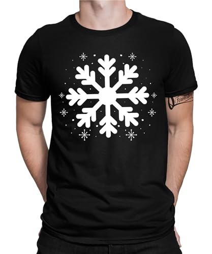 Schneeflocke - Weihnachten X-Mas Herren Männer T-Shirt von Quattro Formatee