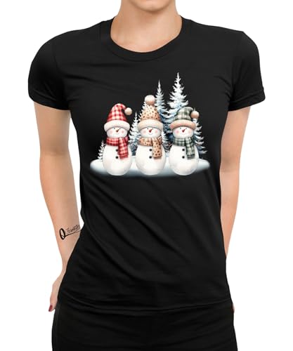 Schneemänner - Weihnachten Nikolaus Frauen Damen T-Shirt von Quattro Formatee