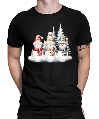 Schneemänner - Weihnachten Nikolaus Herren Männer T-Shirt von Quattro Formatee