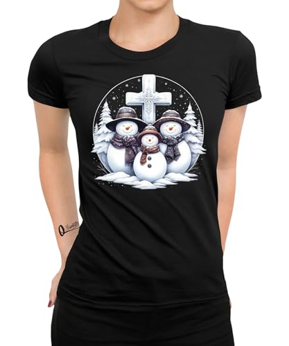 Süße Schneemänner - Weihnachten Nikolaus Frauen Damen T-Shirt von Quattro Formatee